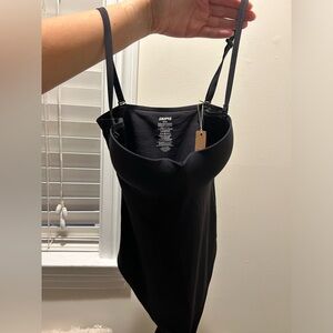 Skims contour lift straight neck bodysuit onyx